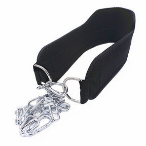 Thick Neoprene Weight Lifting Belt with Chain Dipping Belt for Pull Up Chin Up Kettlebell Barbell Fitness Bodybuilding Gym Belt - V.I.P Digital Presence