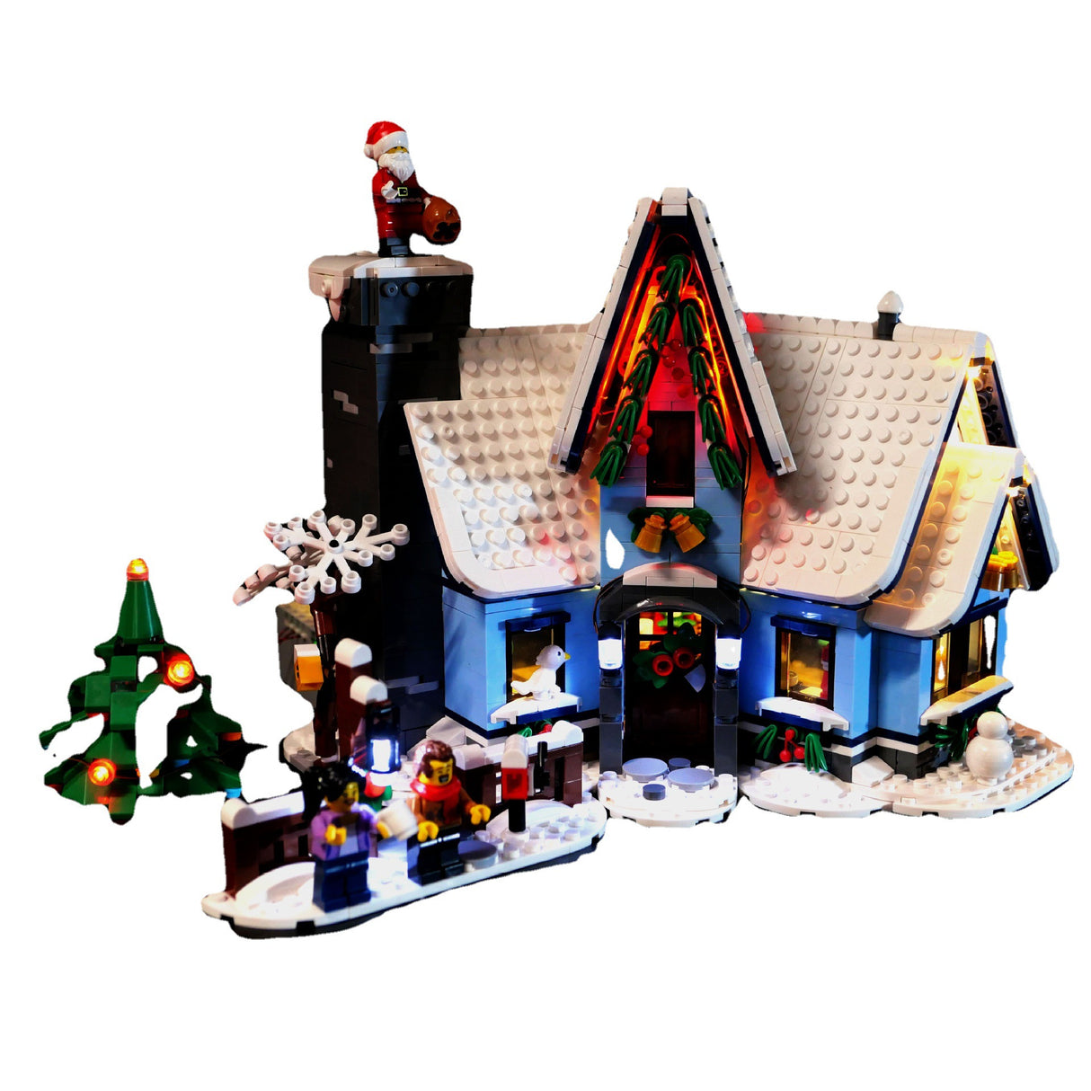DIY building block lighting compatible with LEGO 10293 Santa Claus driving LED remote control lights - V.I.P Digital Presence