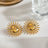 18K Gold-Plated Stainless Steel Sun Stud Earrings - V.I.P Digital Presence