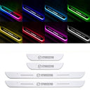 Acrylic Universal Car Led Welcome Pedal Light Led Moving Door Scuff Led Door Sill Scuff Plate car logo  4PCS Set - V.I.P Digital Presence