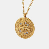 Zircon Titanium Steel Timepiece Shape Necklace - V.I.P Digital Presence