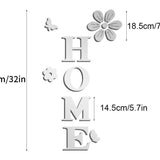 Acrylic mirror wall stickers flowers home decoration letters soft mirror self-adhesive wall stickers - V.I.P Digital Presence