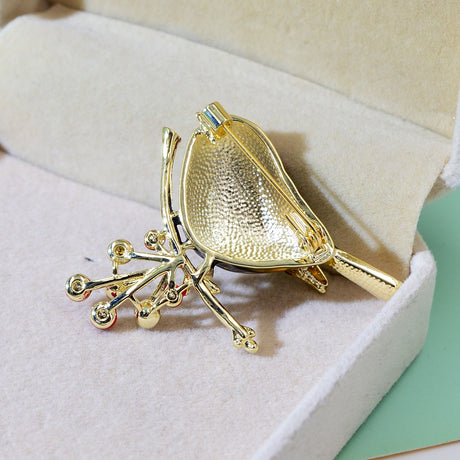 CINDY XIANG Cute Vivid Bird Brooches For Women Winter Animal Design Pin Branch Accessories 3 Colors Available High Quality - V.I.P Digital Presence