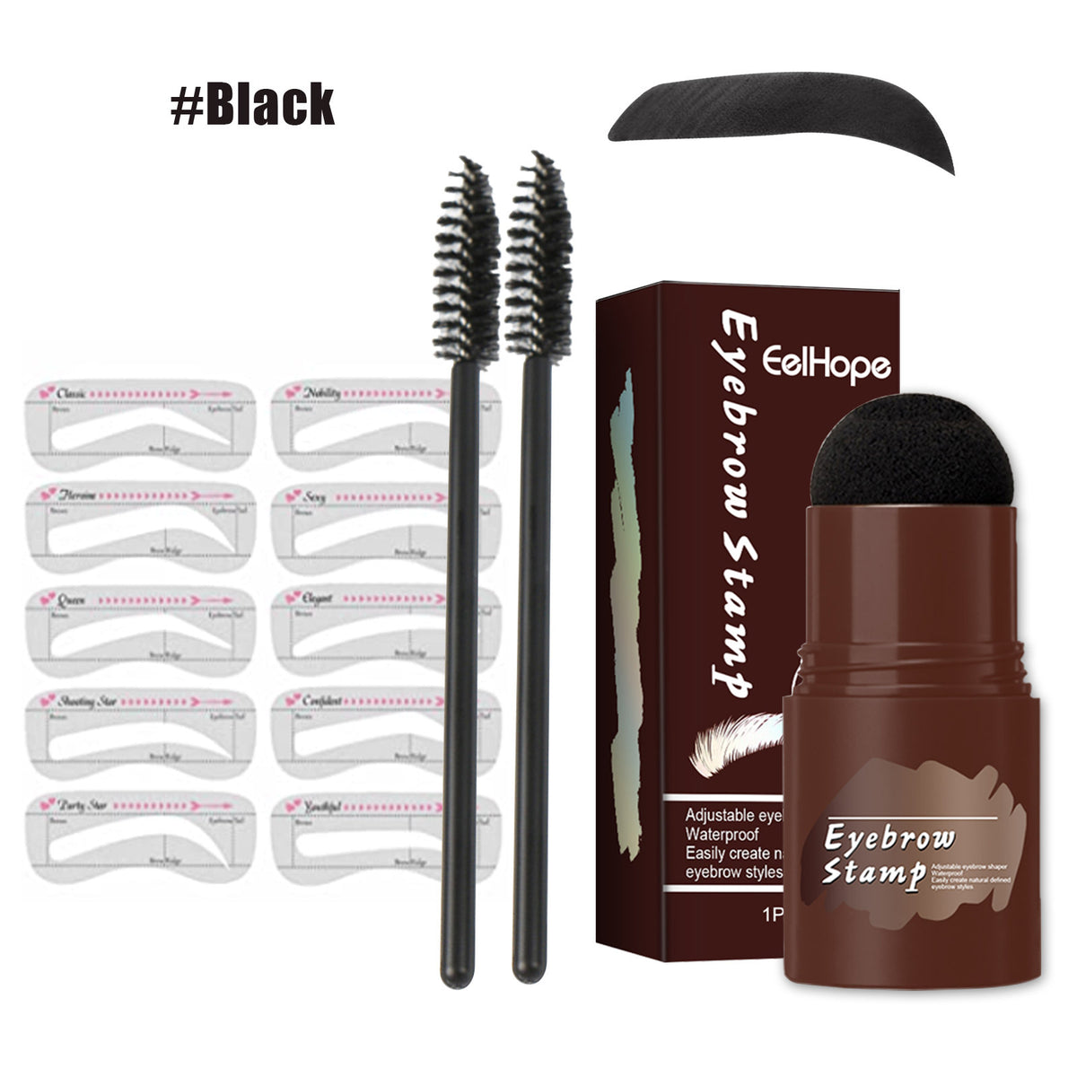 Brow Print Set Quick Brow Makeup Lazy Hairline Powder Repair Natural Waterproof Contouring Shadow - V.I.P Digital Presence