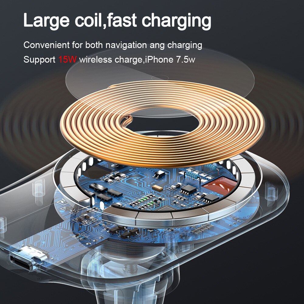 Mcdodo 15W Qi Magnetic Wireless Charger For iphone 12 13 11 Pro Max Wireless Charging Stand Car Phone Holder For Samsung Huawei - V.I.P Digital Presence