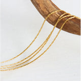 18K Gold-Plated Multi-Layer Clavicle Chain Necklace - V.I.P Digital Presence