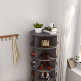 Grey 360 Rotating shoe cabinet 6 layers - V.I.P Digital Presence