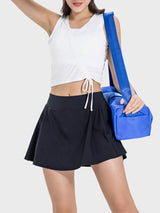 Drawstring Ruched Wide Strap Active Tank - V.I.P Digital Presence