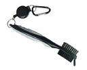 Cepillo para palos de golf, cepillo de limpieza de ranuras de golf de dos lados, kit limpiador de ranuras para bolas de wedge y putter de golf, herramienta de limpieza, accesorios de golf