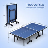 Table tennis 15mm professional MDF indoor table with table tennis net and racket 108 "x 60" x 30“ - V.I.P Digital Presence