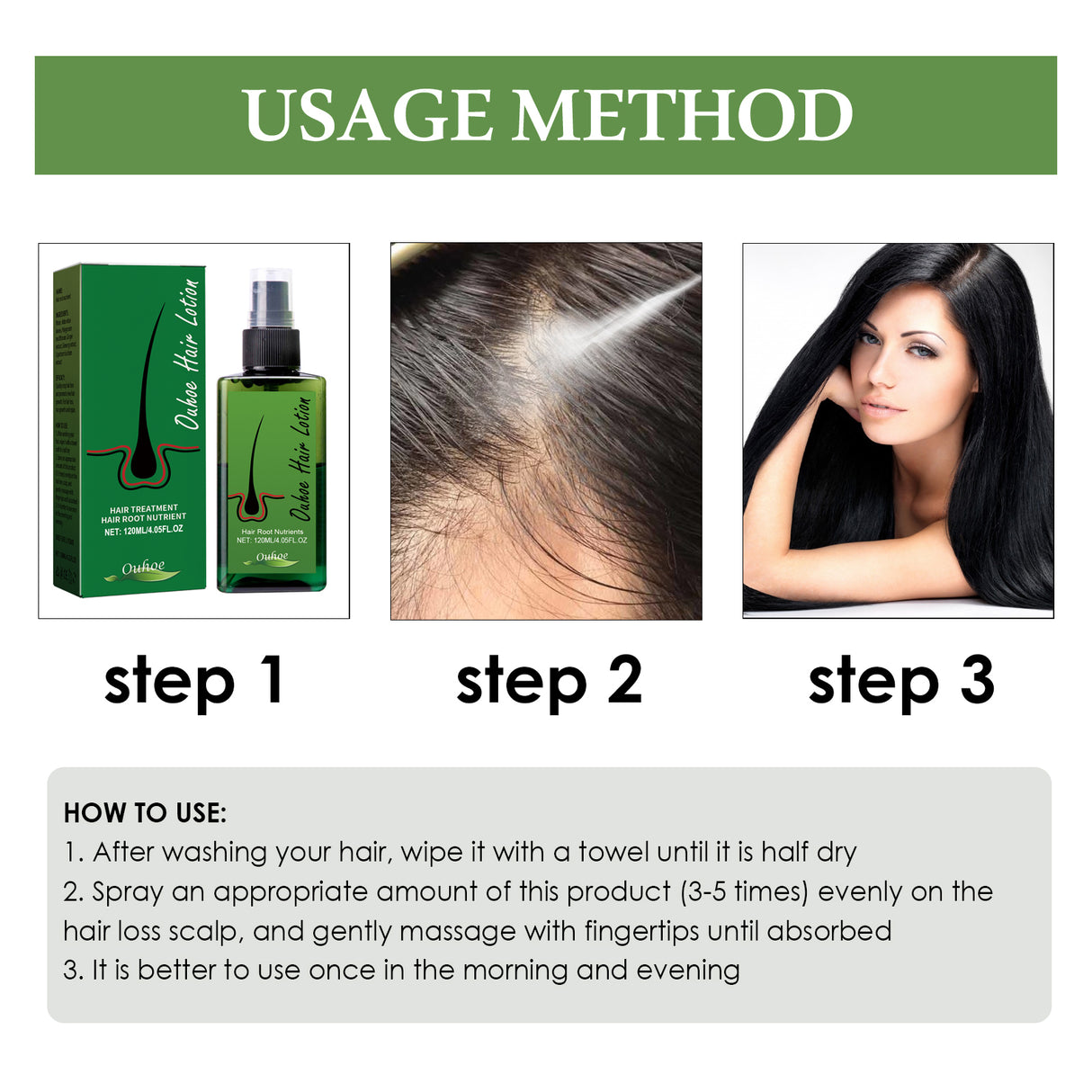 Dense Hair Spray, Anti-Loss Hair Strengthening Hair Repair Hair Root Hair Care Spray - V.I.P Digital Presence