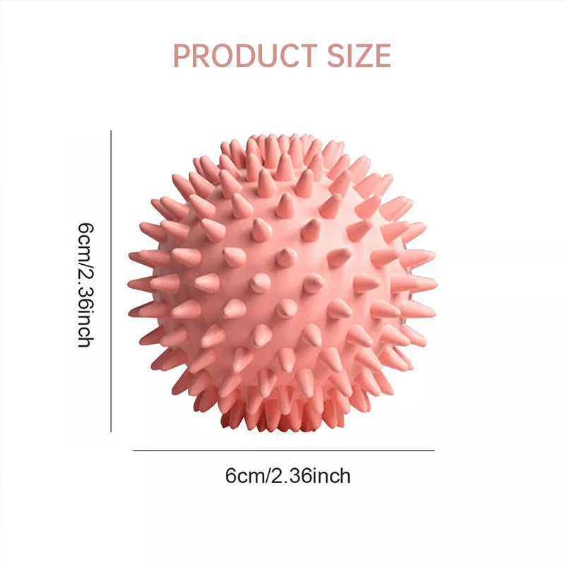Durable sport massage ball. Spiky design for myofascial release, deep - tissue work, trigger points, muscle recovery & pain reli - V.I.P Digital Presence