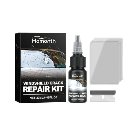 HOMONTH Windshield Crack Repair Kit, Clear Vision Automotive Front Windshield Nano Repair Solution Set - V.I.P Digital Presence