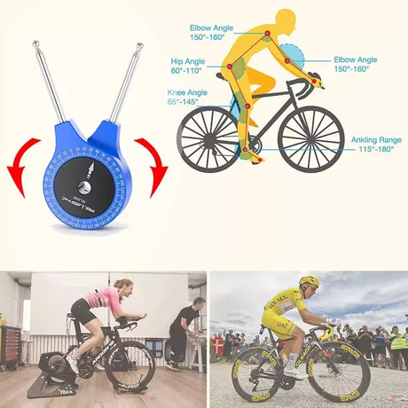 RISK Road Bicycle Airship - Fitting Knee Joint Angle Measuring Protractor for Bike Riding Posture - V.I.P Digital Presence