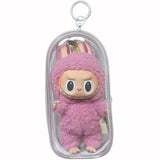 Labubu storage bag PVC high transparency thickened outdoor bag Xingdailu cotton doll exhibition walking bag labubu - V.I.P Digital Presence