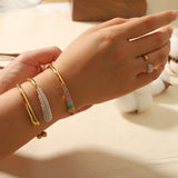 Colorful zirconium full diamond high-end fashion stainless steel casting bracelet bracelet bracelet accessories - V.I.P Digital Presence