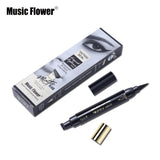 Music Flower Brand Eyes Makeup Tattoo Seal Liquid Eyeliner Pen Waterproof Matte Black Stamp Wanton Eye Liners 24HR Long-lasting - V.I.P Digital Presence