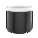Black Ice Bath Bucket Large Household Foldable Bath Bucket PVC Padded SPA Bathtub - V.I.P Digital Presence