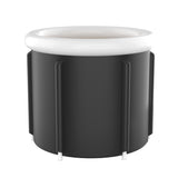 Black Ice Bath Bucket Large Household Foldable Bath Bucket PVC Padded SPA Bathtub - V.I.P Digital Presence