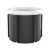 Black Ice Bath Bucket Large Household Foldable Bath Bucket PVC Padded SPA Bathtub - V.I.P Digital Presence