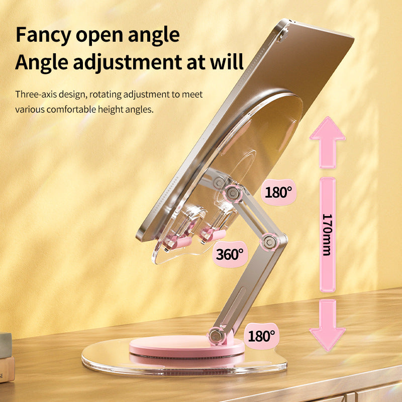 Multi functional adjustable lifting creative mobile phone support stand, desktop live streaming 360 ° rotating tablet stand, universal - V.I.P Digital Presence