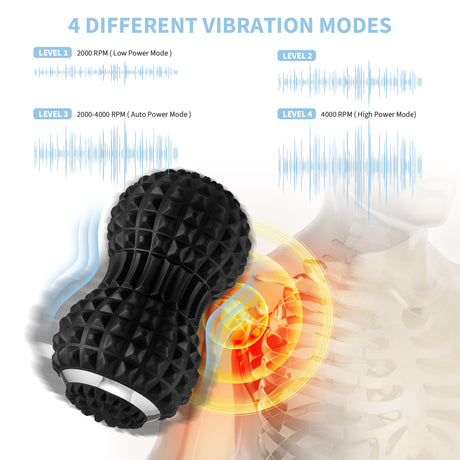 Electric massage peanut ball vibration yoga ball muscle fascia ball silicone ball vibration relaxation ball - V.I.P Digital Presence