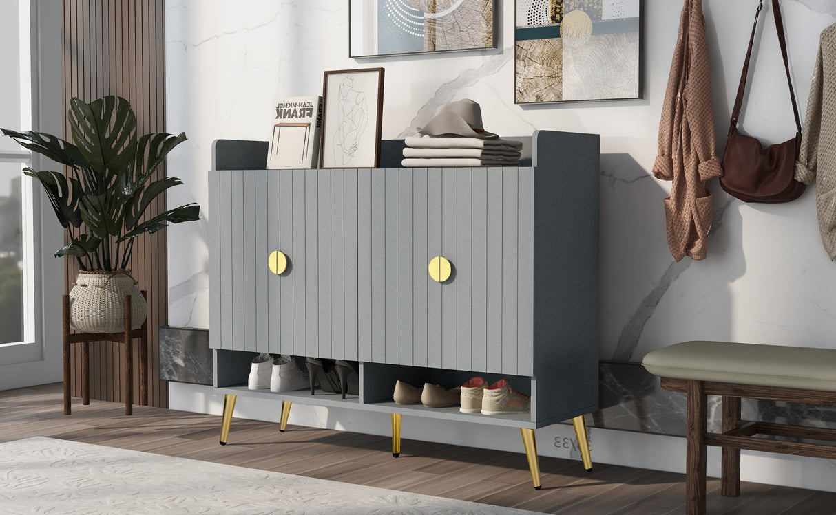 U-Can shoe cabinet with door, 11 layer shoe cabinet with adjustable shelves, modern wooden shoe cabinet (matte surface) - V.I.P Digital Presence
