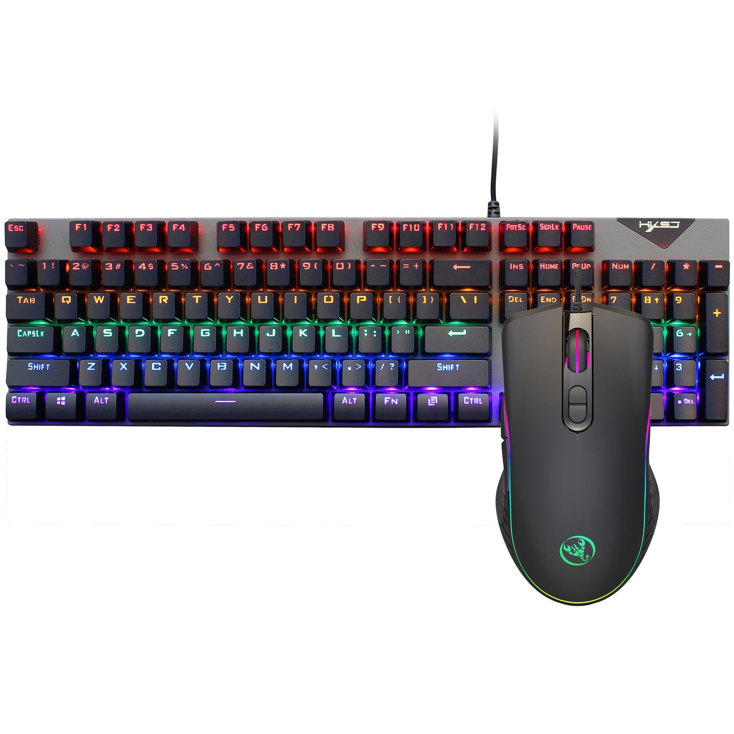 Vip Keyboard Suspended keycaps with real mechanical feel illuminated RGB keyboard a ...