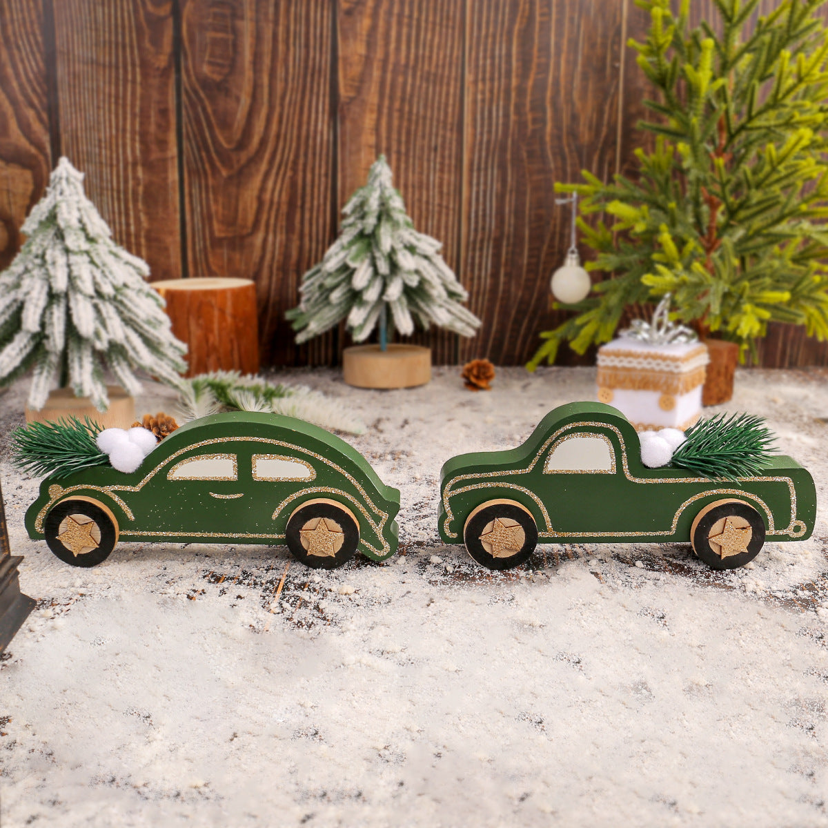 Christmas decoration small ornament fashionable dark green car ornament - V.I.P Digital Presence