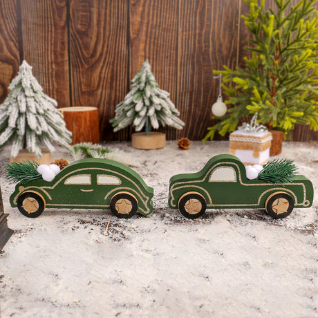 Christmas decoration small ornament fashionable dark green car ornament - V.I.P Digital Presence