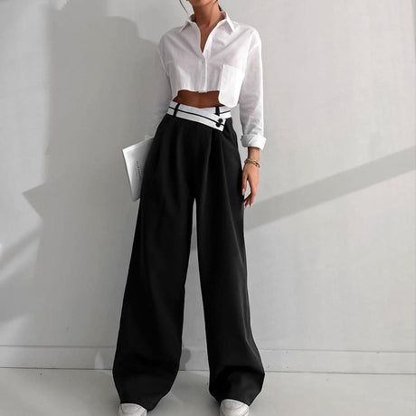 Niche Design Pants Casual Pants Autumn/Winter Versatile Wide Leg Pants Western Pants - V.I.P Digital Presence