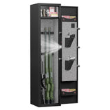 3-4 rifle and handgun safes, quick fingerprint with detachable rack and 2 adjustable gun slots - V.I.P Digital Presence