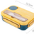 Microwaveable sealed lunch box with compartments and sauce box with cutlery - V.I.P Digital Presence