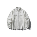 Splicing workwear long sleeved shirt men's loose casual shirt - V.I.P Digital Presence