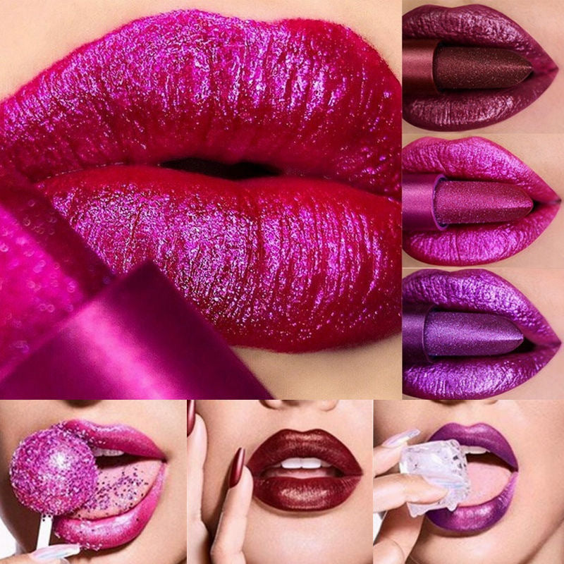 Fit Colors Metallic Non-Stick Cup Lip Gloss Pearlescent Diamond Lip Polarized Lip Glaze Liquid Lipstick - V.I.P Digital Presence