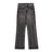Washed Distressed Wide-Leg Jeans Men's European and American Punk INS Personalized Loose Hole Frayed Flare Pants - V.I.P Digital Presence
