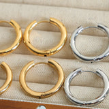 18K Gold-Plated Huggie Earrings - V.I.P Digital Presence