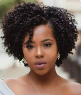 New African small curly wig female short curly hair partial full top chemical fiber headgear wigs - V.I.P Digital Presence