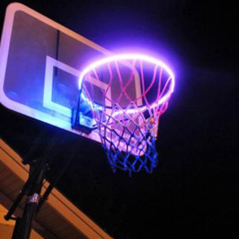 1 PCS LED Basketball Hoop Light Basketball Rim Changing  Induction Lamp Shoot Hoops Solar Light Playing At Night LED Strip Lamp - V.I.P Digital Presence