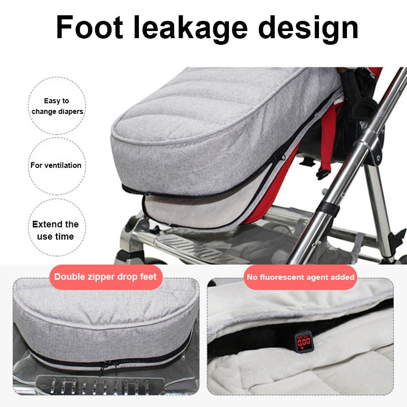 Winter Thick Sleeping Bags Warm Baby Sleepsack Envelope For Newborn Infant Windproof Stroller Cushion Footmuff  Pram - V.I.P Digital Presence