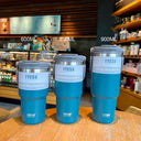Large capacity portable insulated cup car mounted coffee cup 304 stainless steel - V.I.P Digital Presence