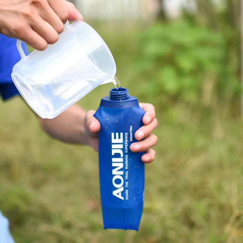 AONIJIE 500/250/170ml TPU Outdoor Sport Bottle Hydro Soft Flask Running Hiking Fitness Bicycle Tactical Canteen Water Kettle Jug - V.I.P Digital Presence