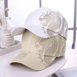 Men and women universal new Chinese dragon printing paragraph duck tongue cap pattern neutral wind adjustable baseball cap - V.I.P Digital Presence