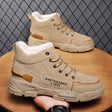 Cotton shoes, winter men's shoes, high top Martin boots, Bumblebee work boots, large size, medium top, fashionable shoes, men's boots, trendy shoes - V.I.P Digital Presence