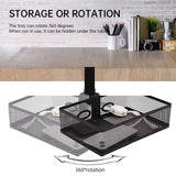 Mesh Desk Organizer with Clamp-on Swivel Pencil Drawer, having a hidden, sturdy C-Clamp mount system and easy installation. - V.I.P Digital Presence