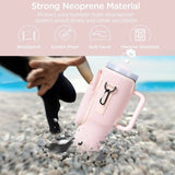 Water Bottle Carrier Bag with Phone Pocket for Stanley 40oz Tumbler with Handle Neoprene Water Bottle Holder Pouch - V.I.P Digital Presence