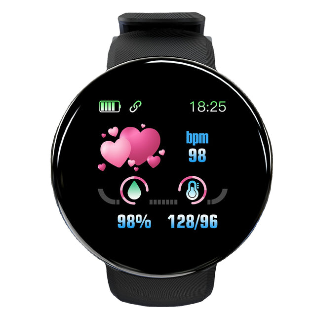 D18 Smart Bracelet Color Round Screen Heart Rate Blood Pressure Sleep Monitoring Pedometer Sports Encyclopedia Star Smart Watch - V.I.P Digital Presence