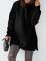 Slit Pocketed Raglan Sleeve Hoodie - V.I.P Digital Presence