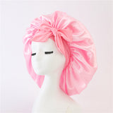 Elastic ribbon bow color Ding round hat solid color night cap wide-brimmed beauty hairdressing head scarf hat - V.I.P Digital Presence