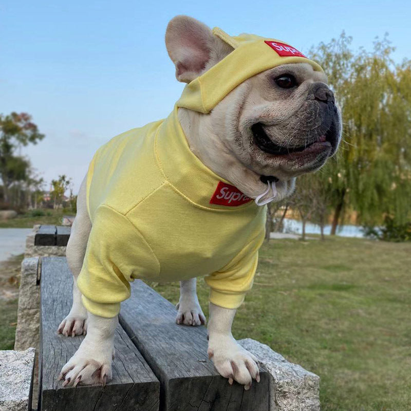 HYGGEPET Pet Clothing Fashion Brand Street Dog Clothing Fadou Teddy Schnauzer Undercoat Hat Set - V.I.P Digital Presence